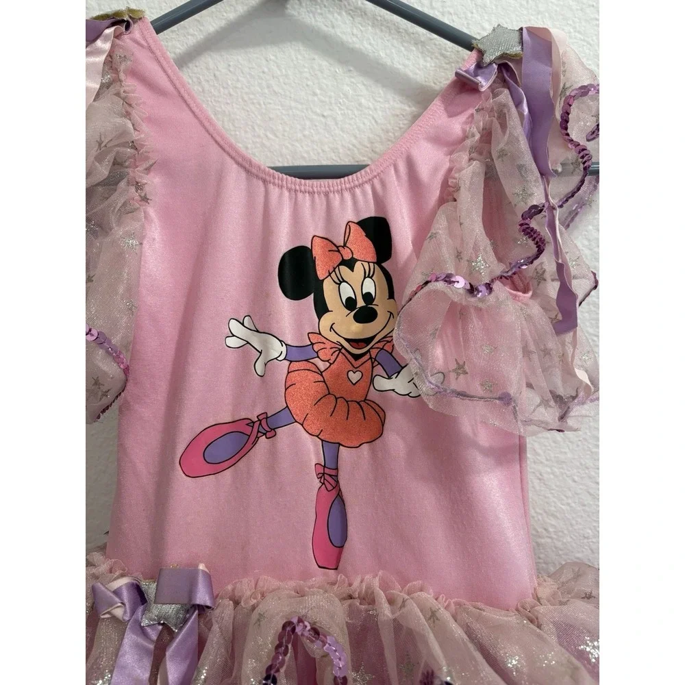 Vintage 90s Disney Kids Minnie Mouse Ballet Tutu Costume‎ Pink Dance Rare HTF